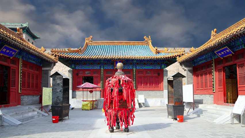Traditional Buddhist temple, Beijing, China  
