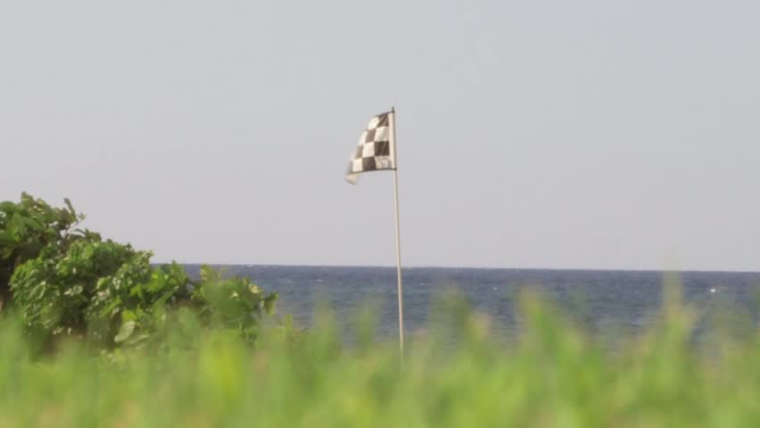 A Caribbean Resort golf course along the shores of tropical island paradise Montego Bay, Jamaica