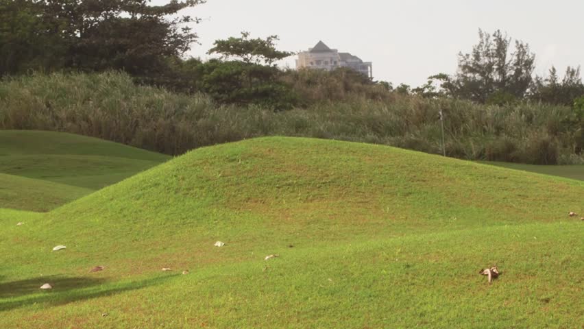 A Caribbean Resort golf course along the shores of tropical island paradise Montego Bay, Jamaica