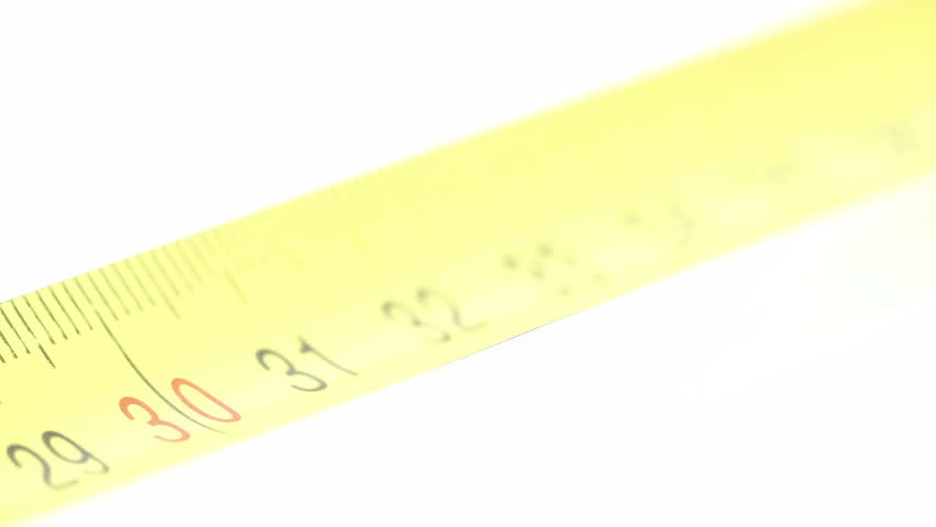 An orange tape measure 