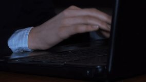 Hands Typing on a Keyboard. 4K Ultra HD 3840x2160 Video Clip
