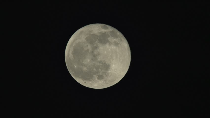 the moon in the night sky