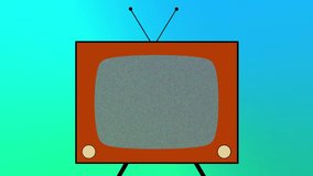Old Television with Noise, Animation 