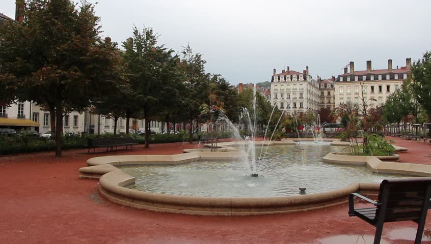 Fountain in Lyon, France