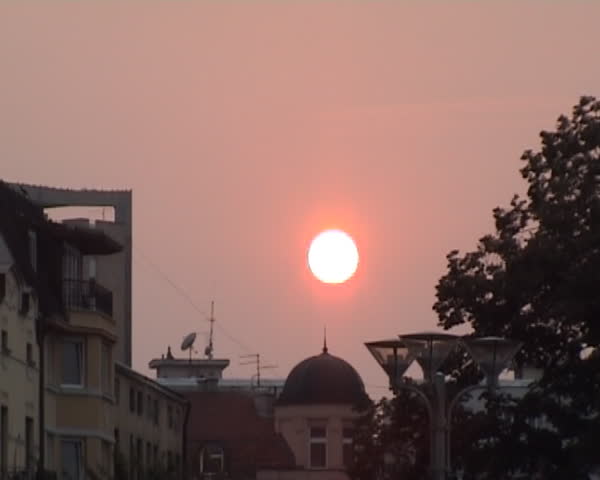 Sunset in the center