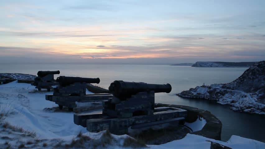 Sunrise at Signal Hill, Newfoundland.