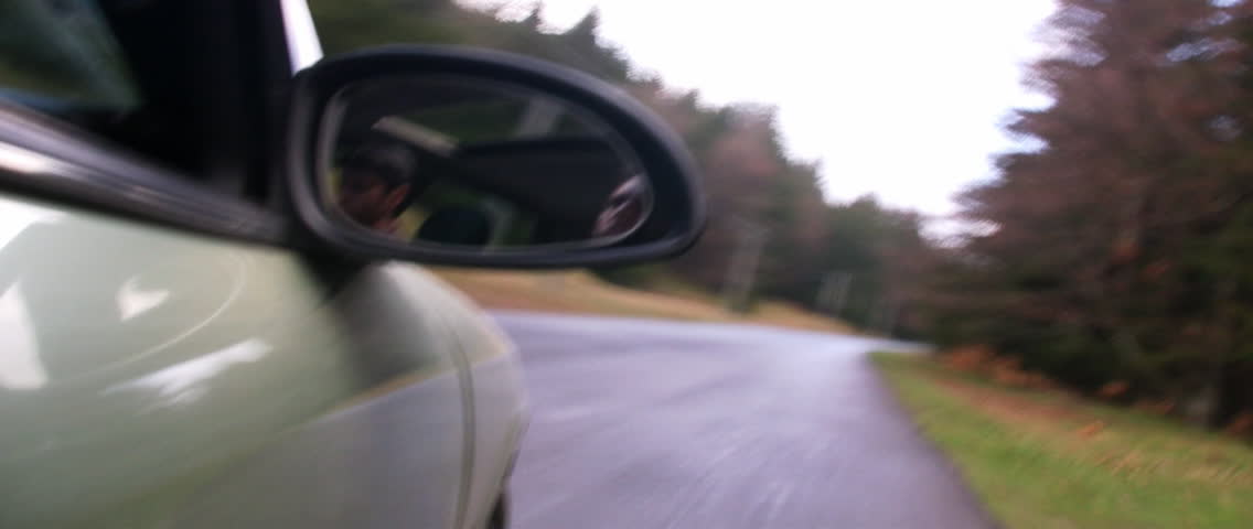 Time lapse driving through forest
