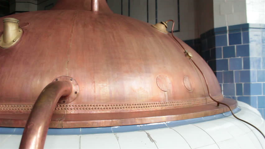 Beer brewery. Traditional way of making a beer.