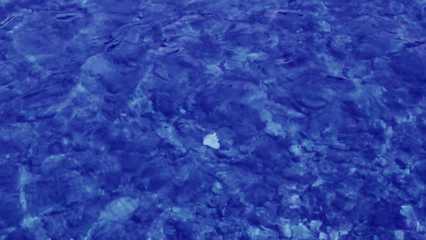 blue water background in shallow
