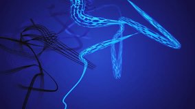 Abstract Blue Wires Background