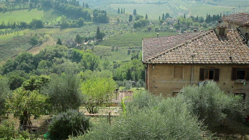 Italy. Panorama landscape of Tuscany