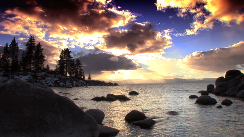 Scenes of winter & snow from the shores of Lake Tahoe