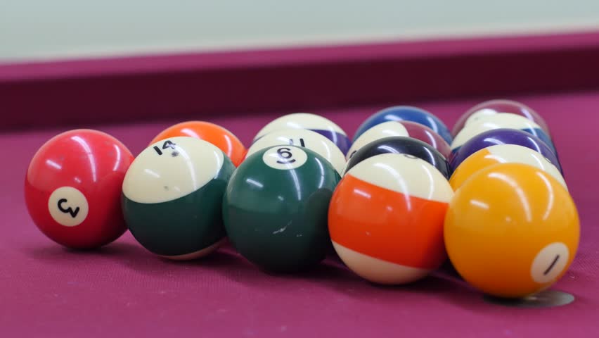 Breaking Pool Balls Billiards Ball Stock Footage Video Royalty Free Shutterstock