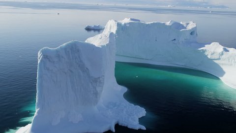 Aerial Greenland arctic ice floes global warming damage rising sea levels iceberg landscape geography travel RED EPIC