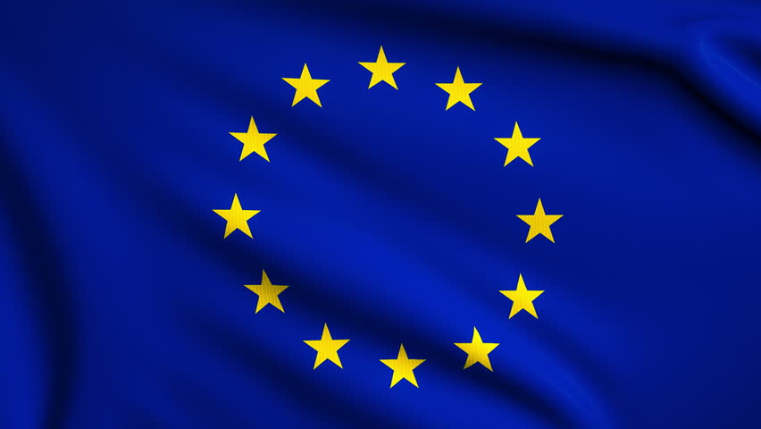 european union 4k waving flag background Stock Footage Video (100% ...