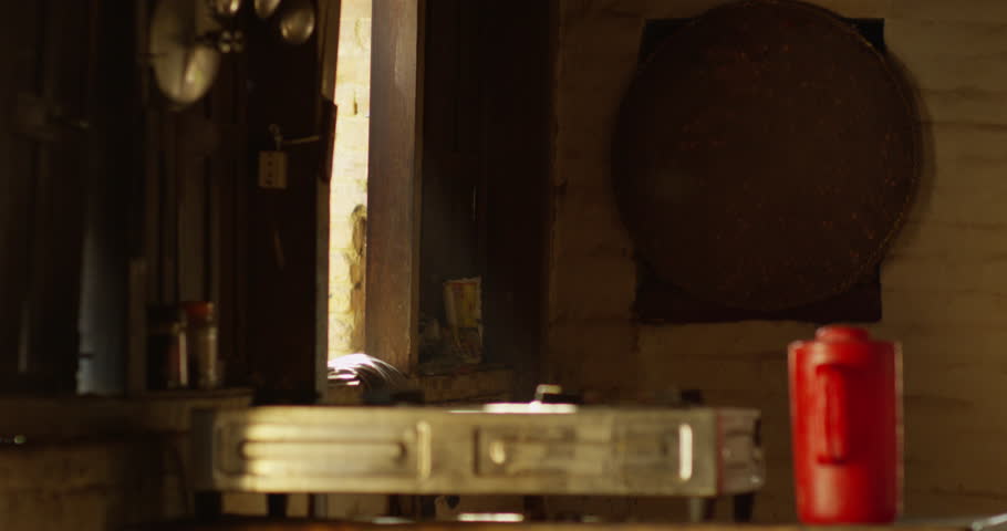 Interior of a traditional Nepal home in Bhaktapur, Nepal. Shot on Red Scarlet.