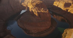 Horseshoe Bend in Page Arizona. This beautiful structure is 4,200 ft above sea level, and a half mile hike from state road 89. Shot on Red Epic.