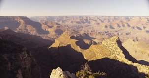 The Grand Canyon view from the South Rim. Shot on Red Epic at 5k resolution.