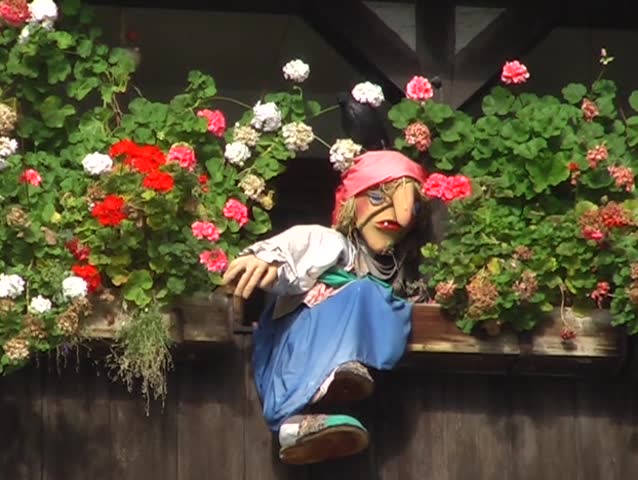 A witch on a german Balcony