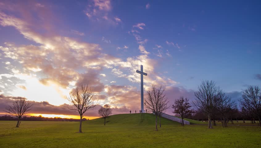 Papal Cross, a large white cross situated in the Phoenix Park, Dublin, Ireland. It was erected for the visit of Pope John Paul II on 29 September 1979
