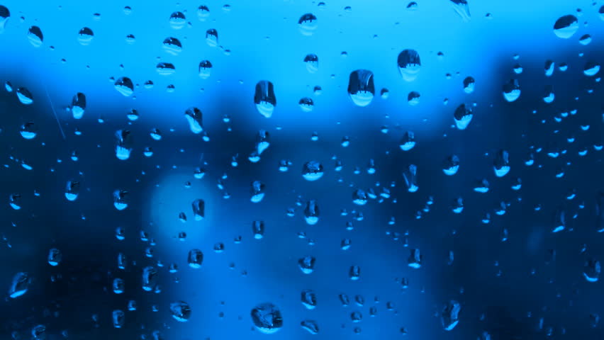 Rainy Day Blue Rain Drops Stock Footage Video 100 Royalty Free Shutterstock