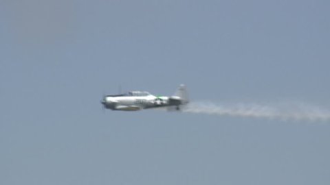 T-6 Texan trainer flying