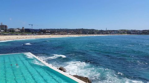 BONDI BEACH, SYDNEY, AUSTRALIA: Bondi Beach or Bondi Bay is a popular beach on a hot summers in Sydney, Australia on January 22, 2015.