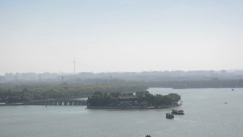 Kunming Lake of The Summer Palace. Located in Beijing, China.