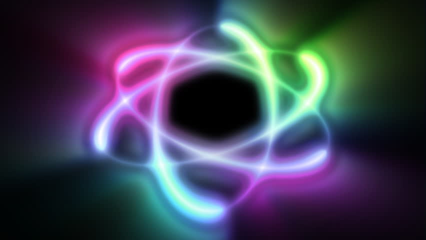 Atom color shine, seamless loop