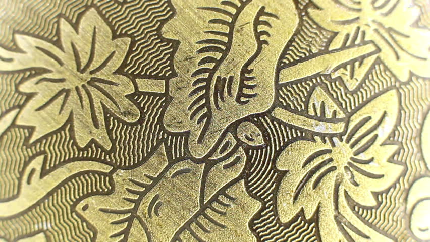 Rotation Golden Flower Background