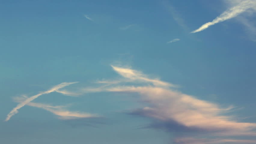 Time lapse sunset clouds