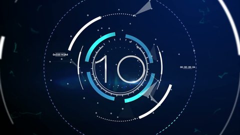 Countdown Motiongraphic 10 to 0