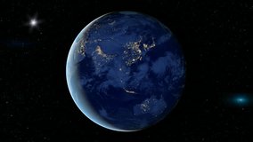 More different historical documentary videos about space exploration with animation of planet Earth merged into one video clip, Space exploration, Video clip