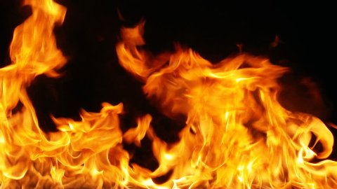 close up of fire