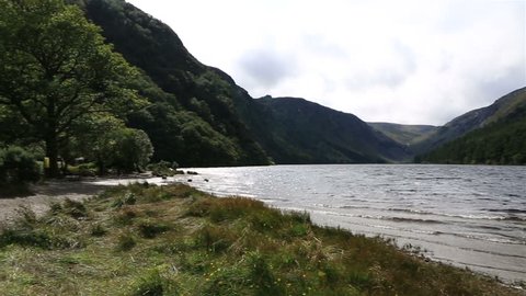Upper Lake after rain in Wicklow Mountains National Park
