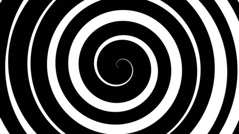 Black White Hypnosis Spiral Loop Hd Stock Footage Video (100% Royalty ...