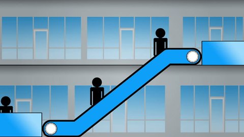 Escalator Animation going up, seamless loop