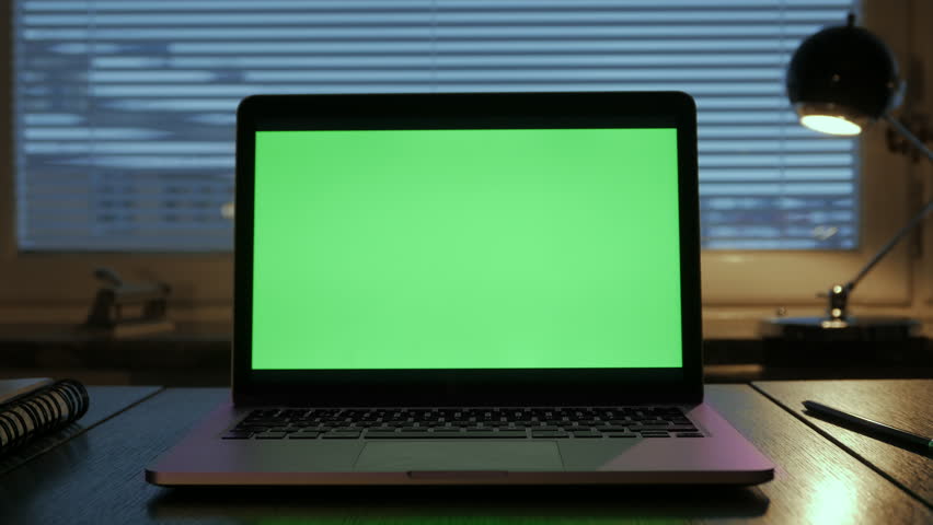 green screen laptop computer sitting on Stock Footage Video (100% ...