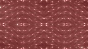 Fractal red kaleidoscopic background. Background motion with fractal design. Disco spectrum lights concert spot bulb. More sets footage  in my portfolio.