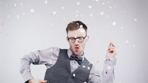 funny geek guy slow motion wedding photo booth series