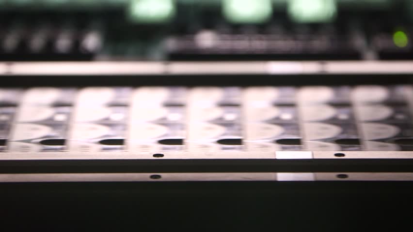 Robots are working in Led Board Factory. Techonology of Electronic Board Factory