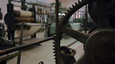 Antique industrial weavers