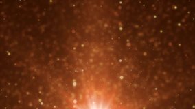 Abstract orange animation background lens flare. Glowing rays and stars with the particles in the water. Loop Background Animation. Available in many colors. More sets footage in my portfolio.