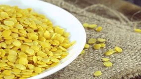 Yellow Lentils 4K UHD footage (seamless loopable)