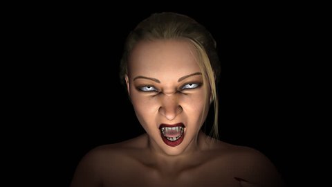 Vampire - Sleeping Beauty - Loop - Alpha -  30fps - 3D animation - Chic succubus for dark comedy, black magic, bloody horror, halloween party, crime show, spooky tale, ghost story, infernal music.