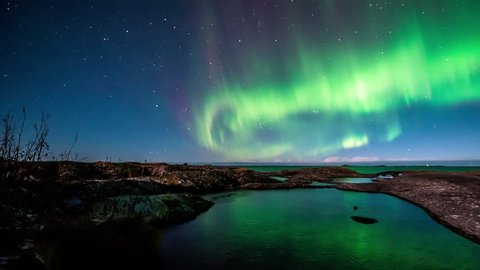 Northern Lights, coast, Norway