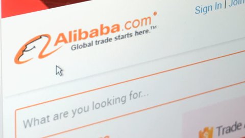 NEW YORK - FEB 11: Browsing Alibaba website on February 11, 2015. Alibaba Group is a Chinese e-commerce company that provides consumer-to-consumer, business-to-consumer and business online sales.