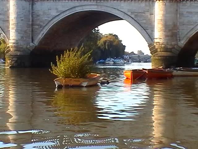 Richmond Bridge over the River Thames, London