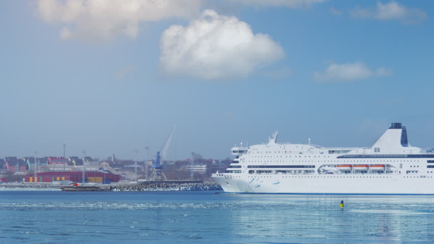 Cruise Ship is Docking. Shot on RED Cinema Camera in 4K (UHD). Its easy scale, rotate and crop without loosing quality.