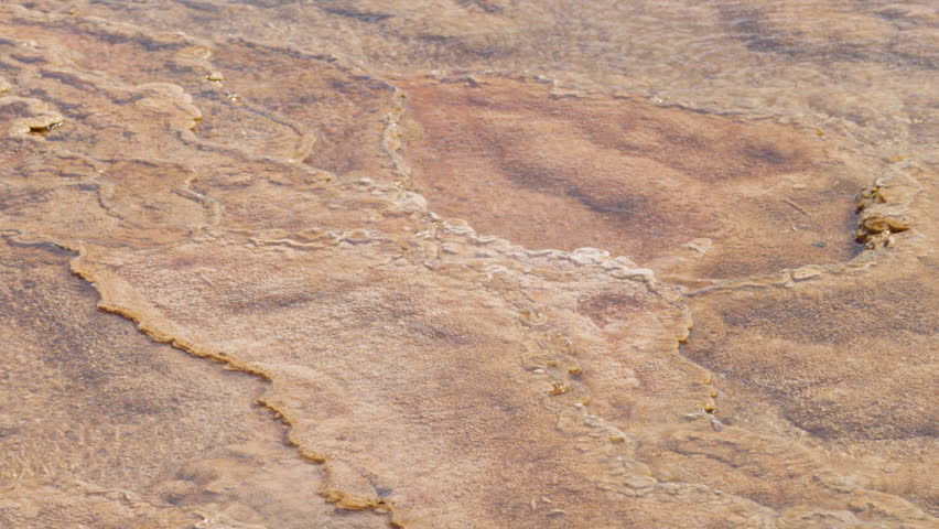 Mammoth hot spring terraces in Yellowstone National Park, shot by 4K RED Epic camera